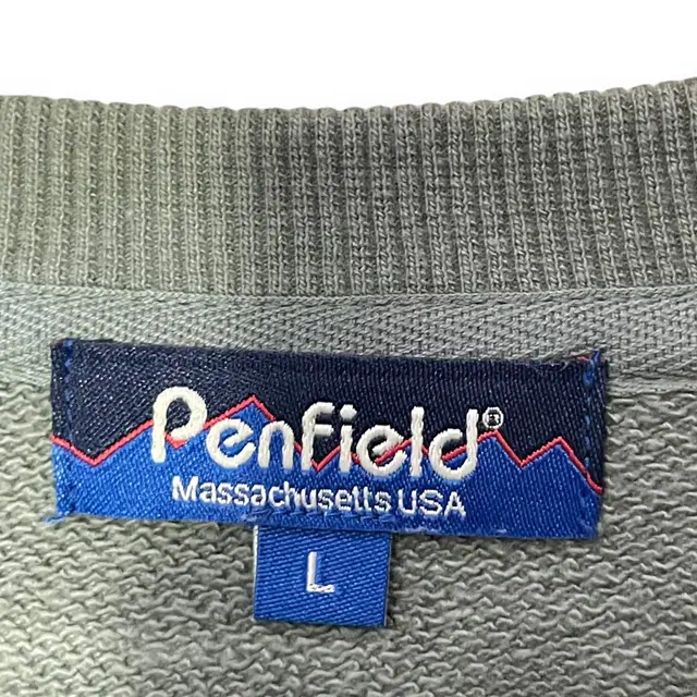 만원샵 penfield 자수 카키 맨투맨