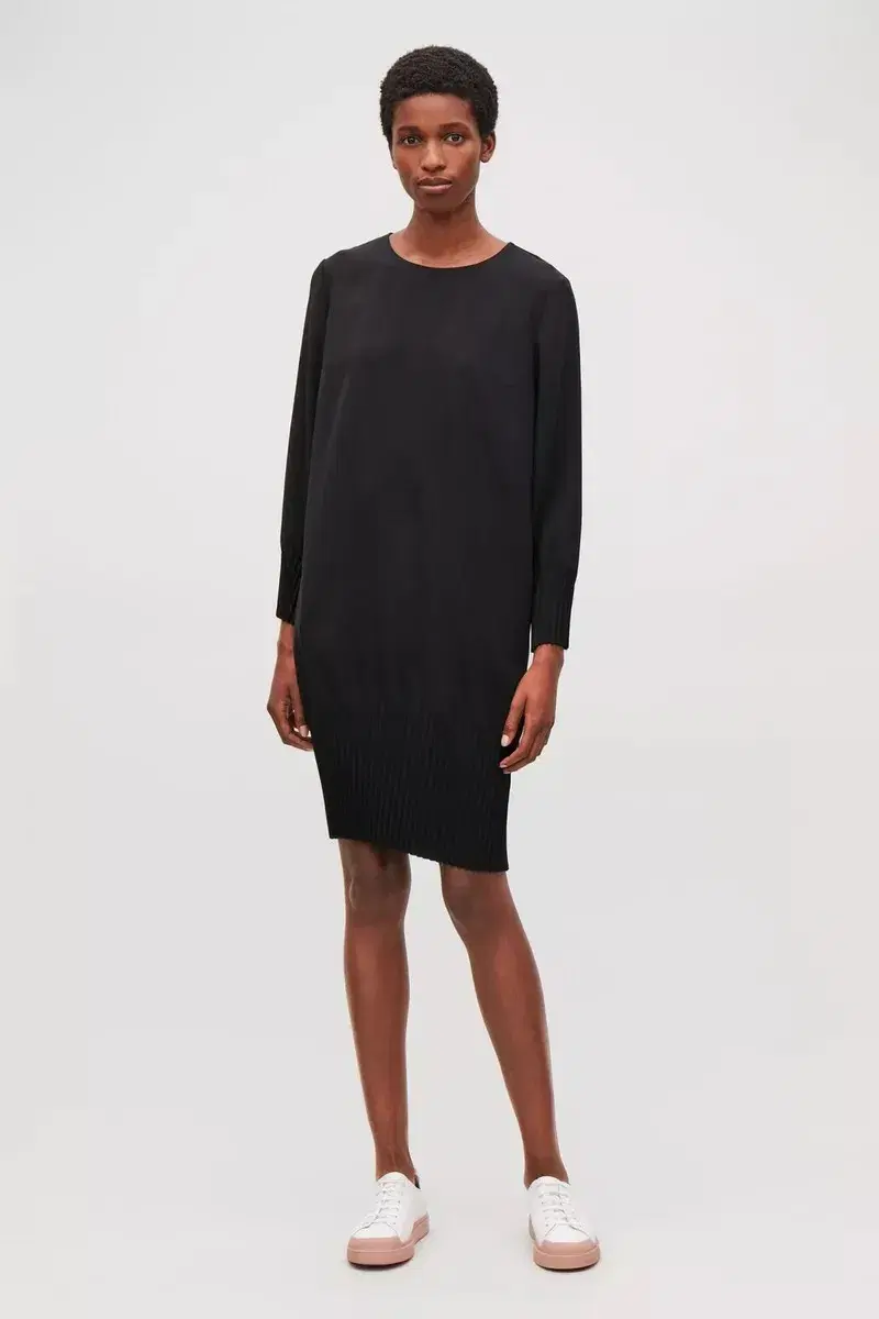 COS COS Pleated hem dress size 38(S)