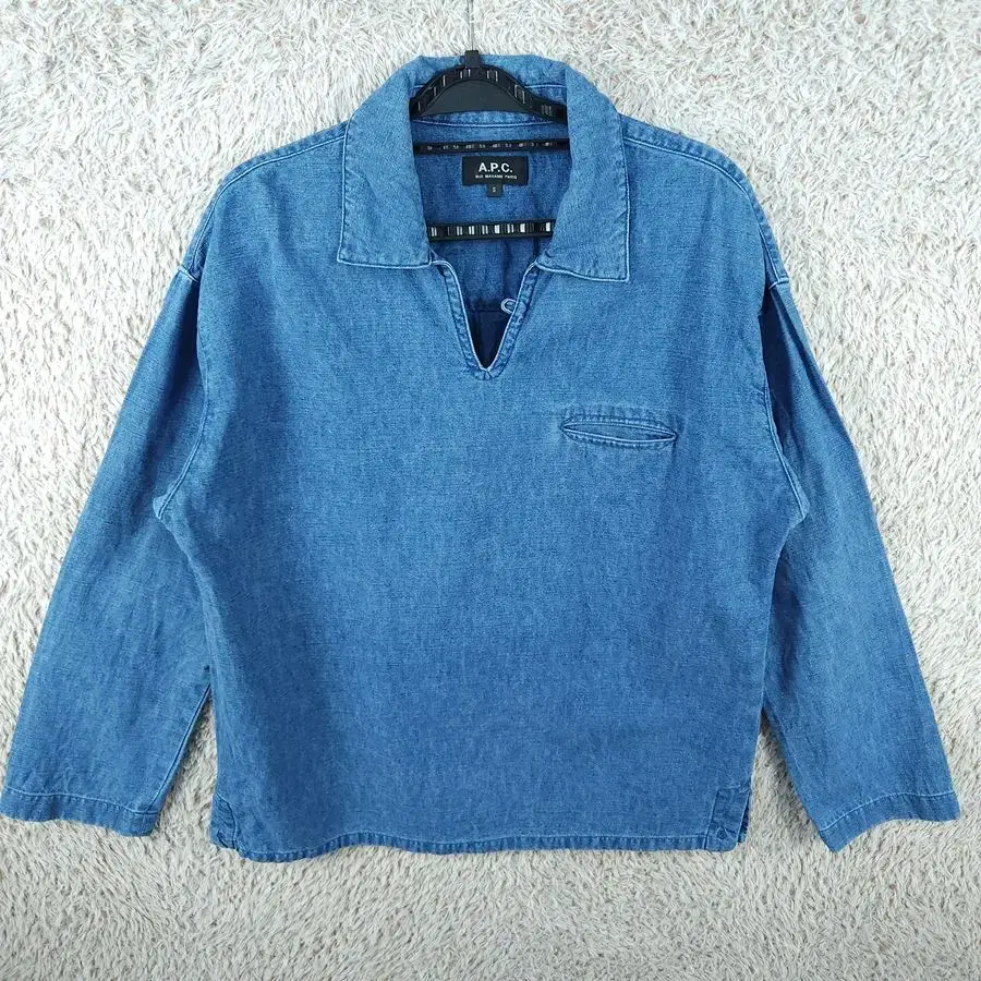 [Men's] APC Linen Mixed Denim Shirt[Y46-103]/Vintage Ren