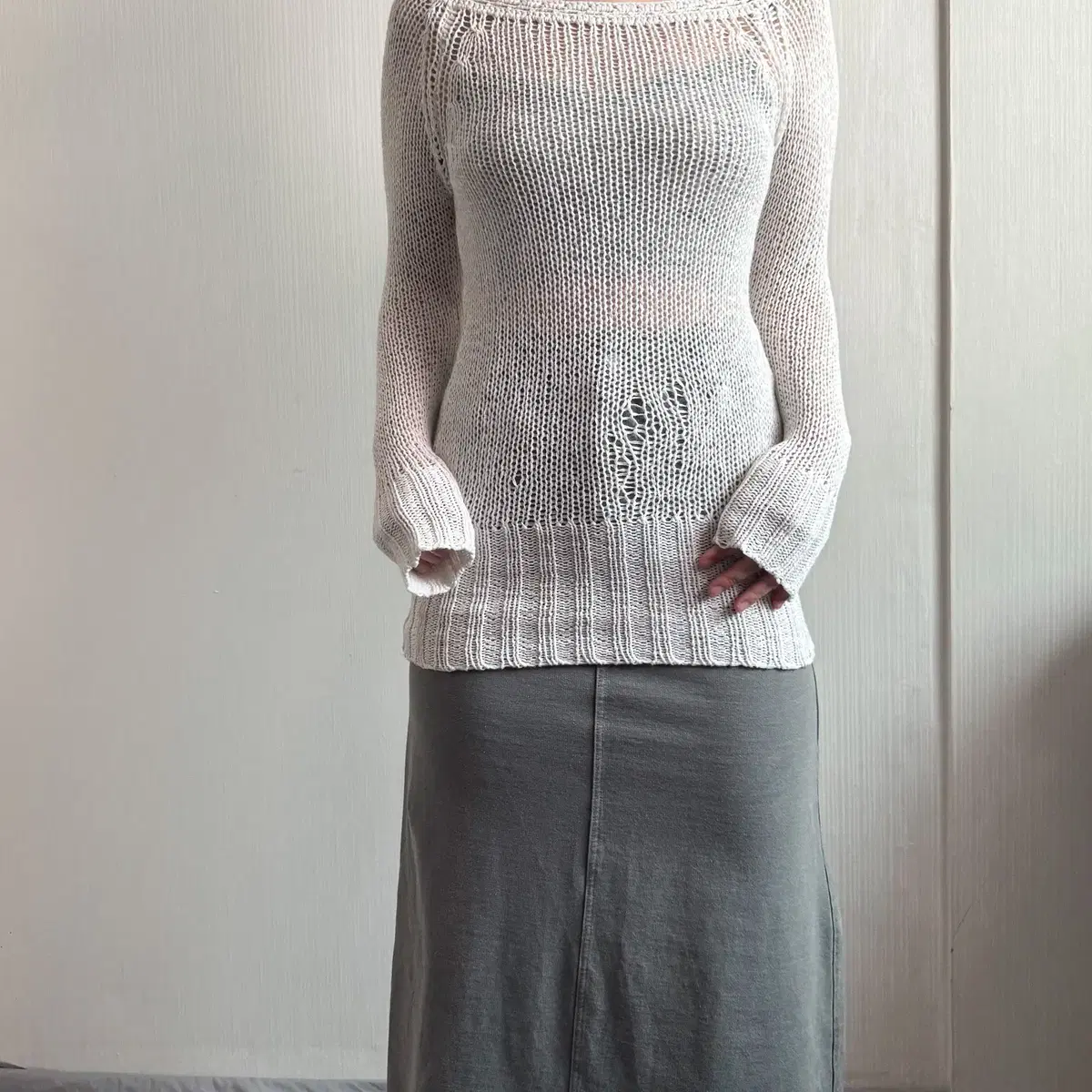 Net knit sleeve