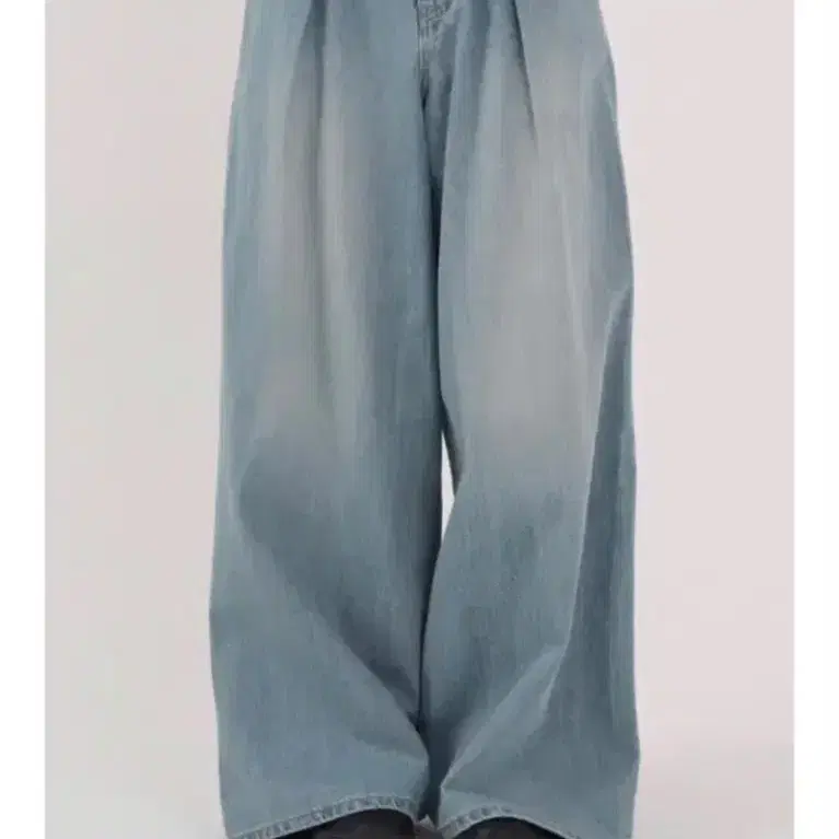 트리밍버드 ISKO Wide Denim Pants [LightBlue]