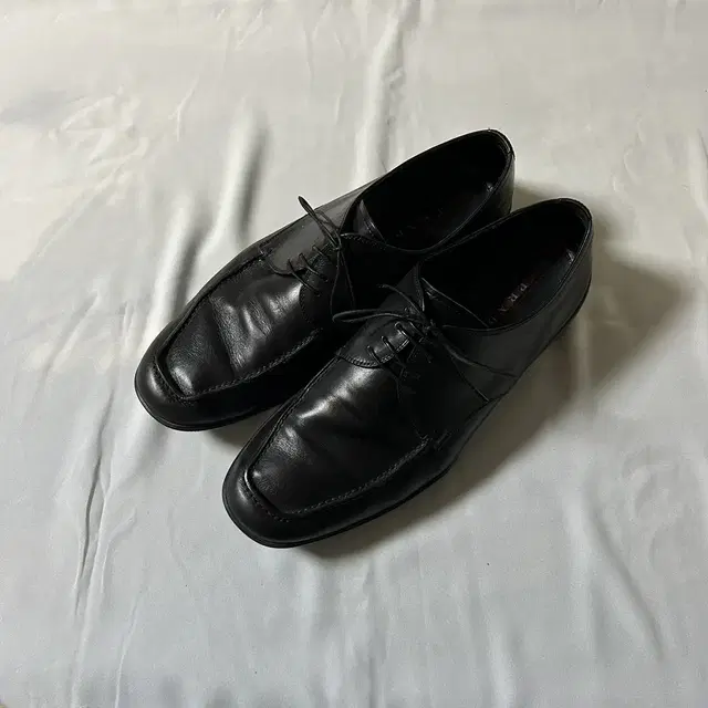 Prada sports derby shoes black