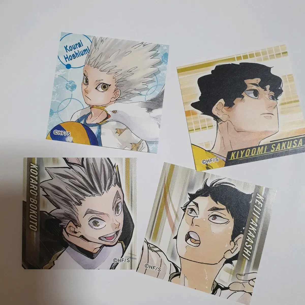 Haikyuu Original Art sticker Bokuto Akaashi Hoshiumi Sakusa