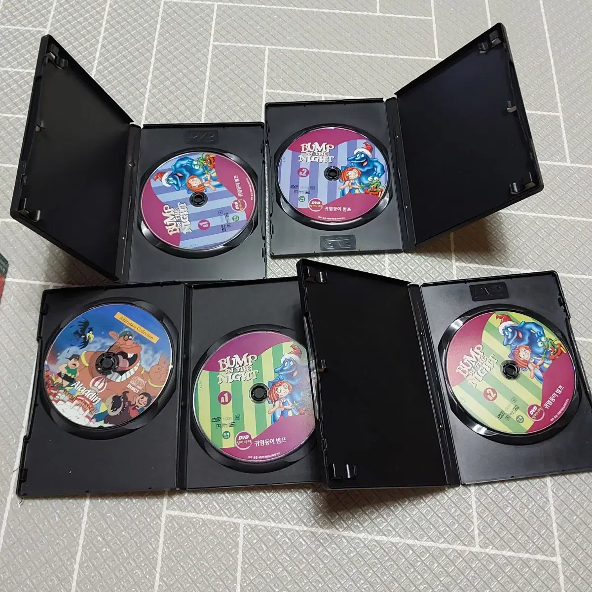 택포)정품DVD귀염둥이범프세트DVD4세트영어교육용.저렴하게드립니다