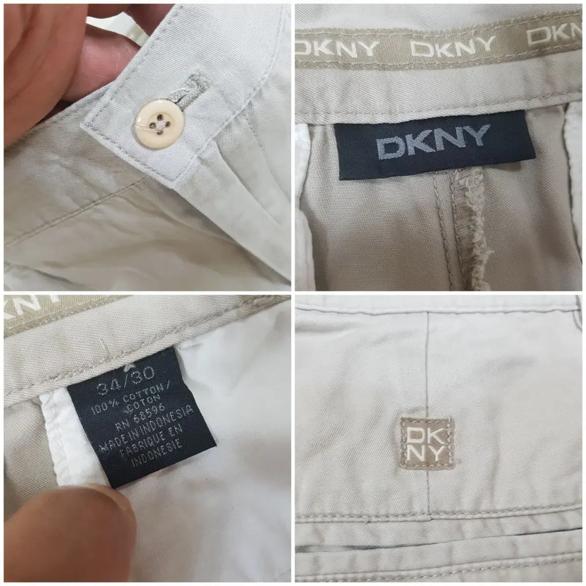 DKNY 남성바지 면바지 스판 사이즈 33인치