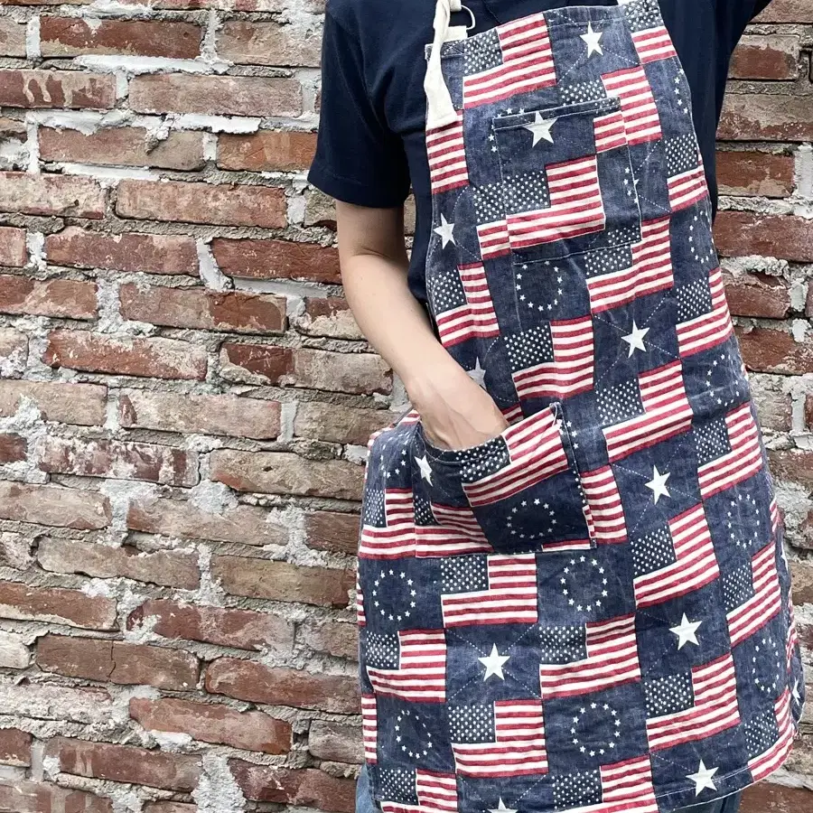 American flag apron 빈티지 미국 국기 앞치마 캠핑