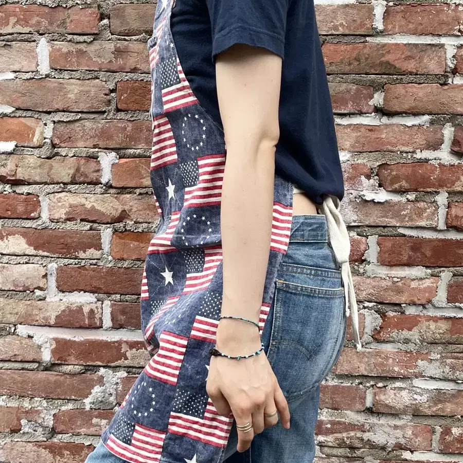 American flag apron 빈티지 미국 국기 앞치마 캠핑