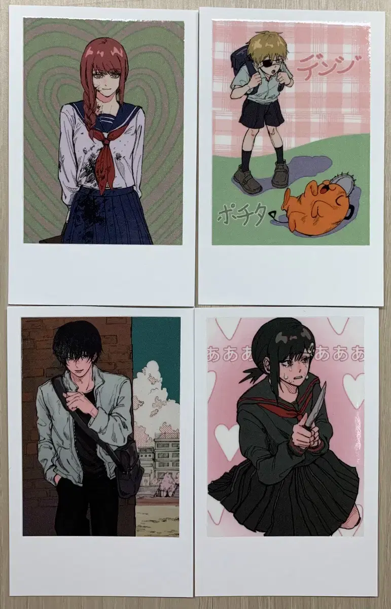 Chainsaw Man unofficial goods passman polaroid bulk Denji Yoshida Makima