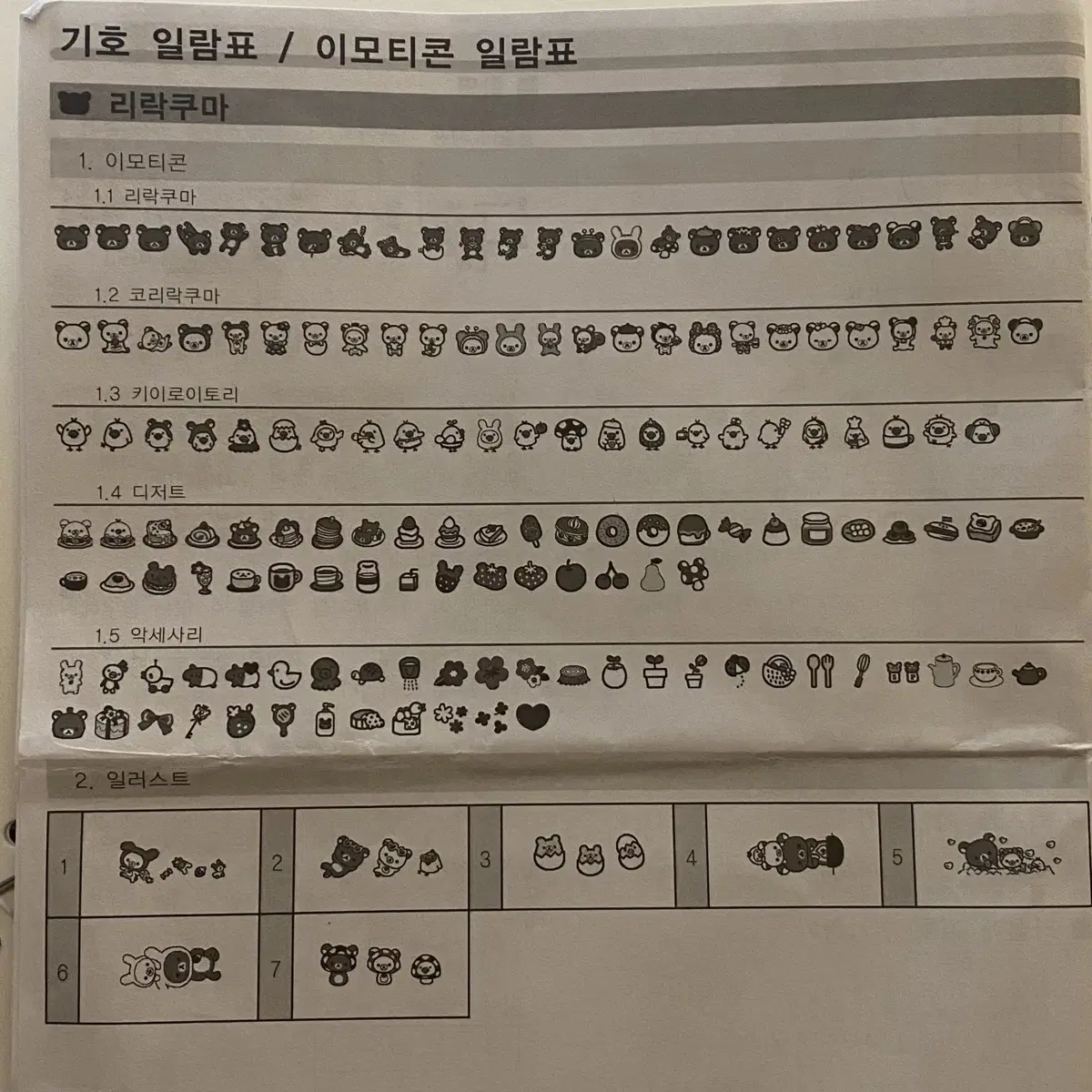 리락쿠마 라벨기 커미션