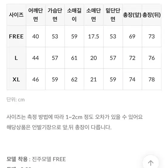 에이블리 고고싱 흰색 셔츠 L 사이즈