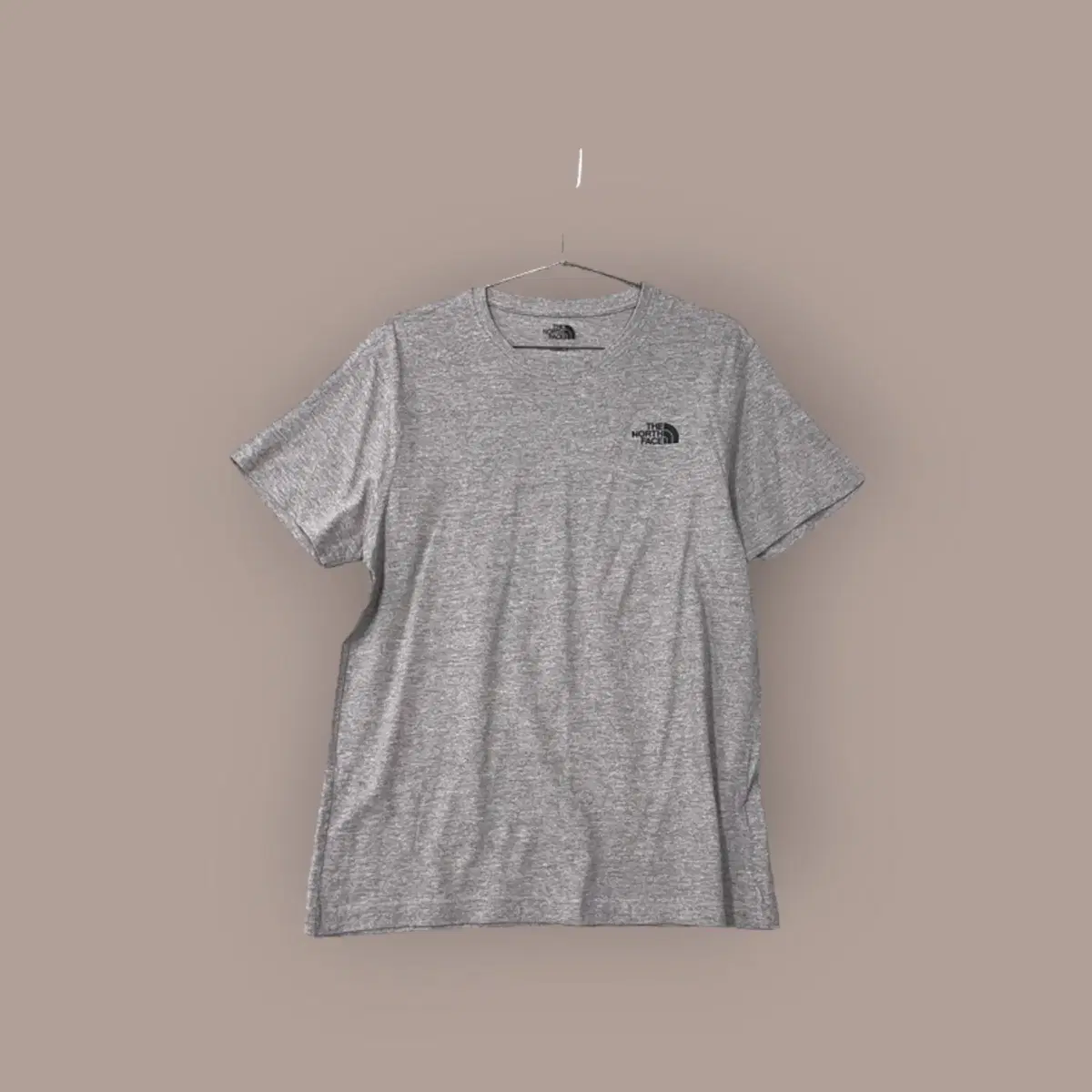 [The North Face] Logo Gray Vahn Short Sleeve Tee M