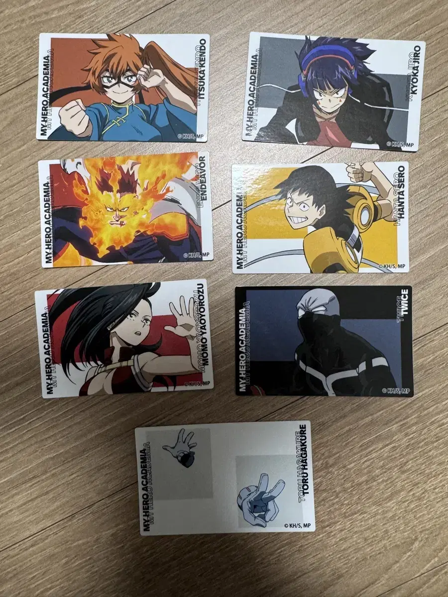 My Hero Academia sticker kard