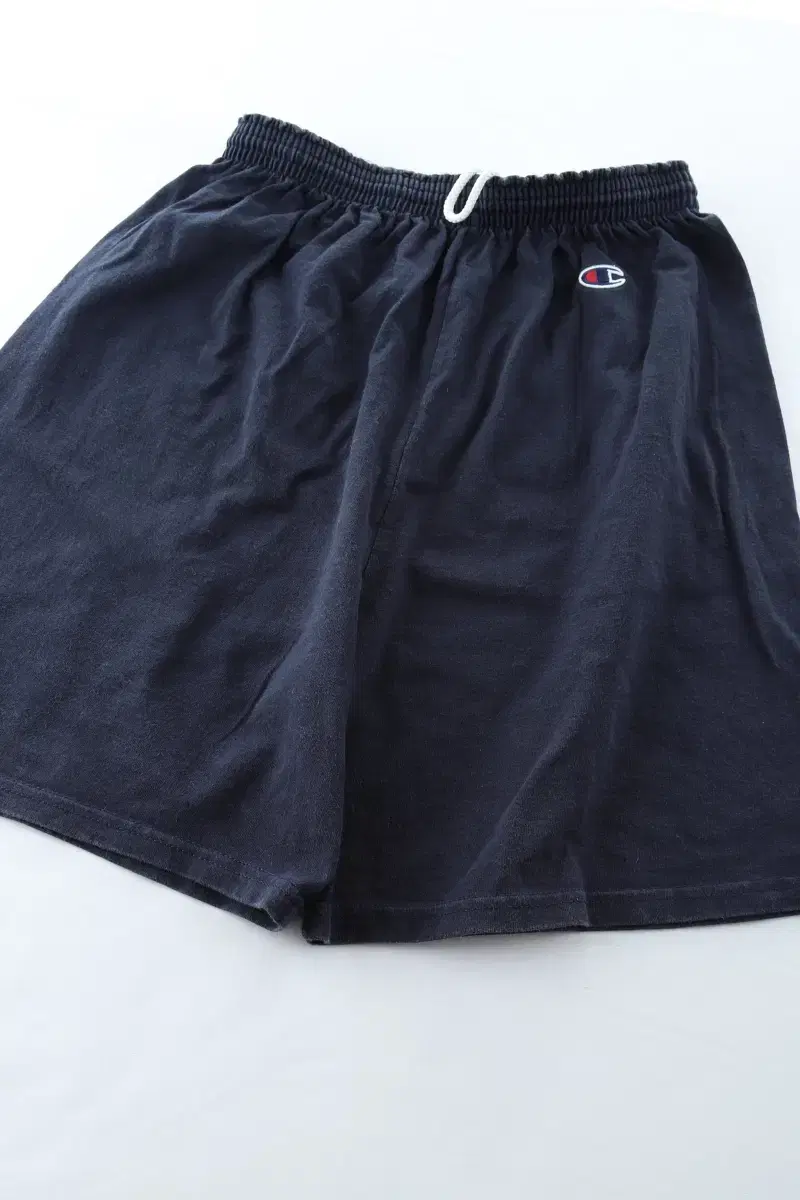 W(M) Champion Sweatshirt Shorts Athletic Navy Cotton Old School - F18