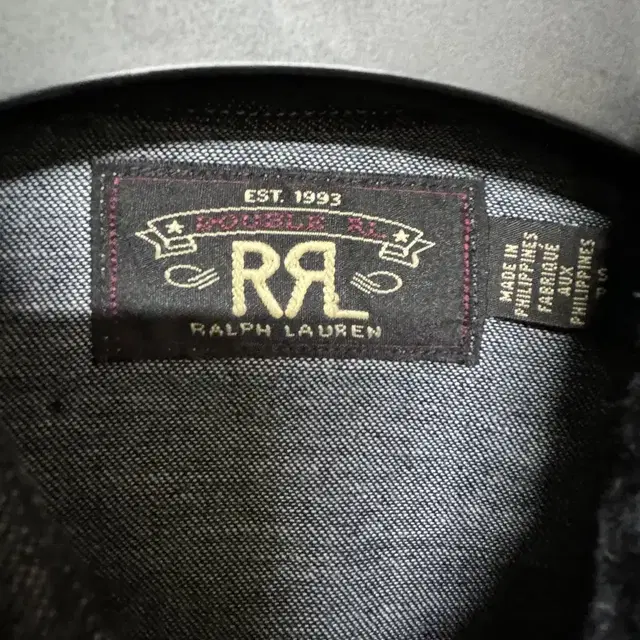 RRL 슬림핏 데님 웨스턴 셔츠 S