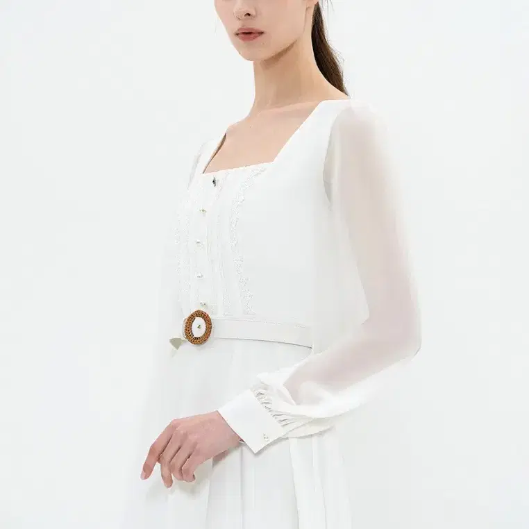 그레이스유) Sophie One-piece (White) L