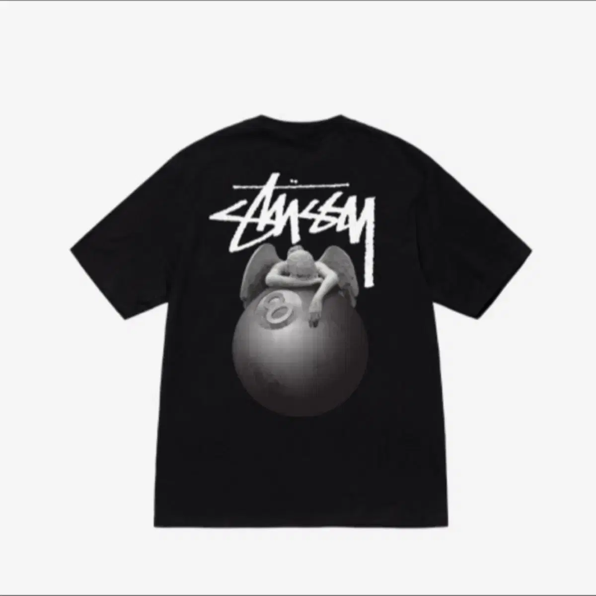 스투시 엔젤 검은색 티셔츠 Stussy Angel T-Shirt 팝니다.