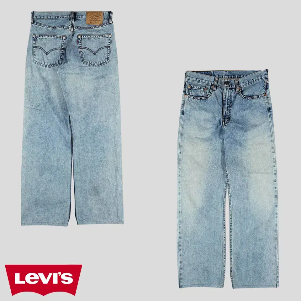 Levi's 00S 508 Light Blue Wash Straight Fit Jeans Denim Pants 30