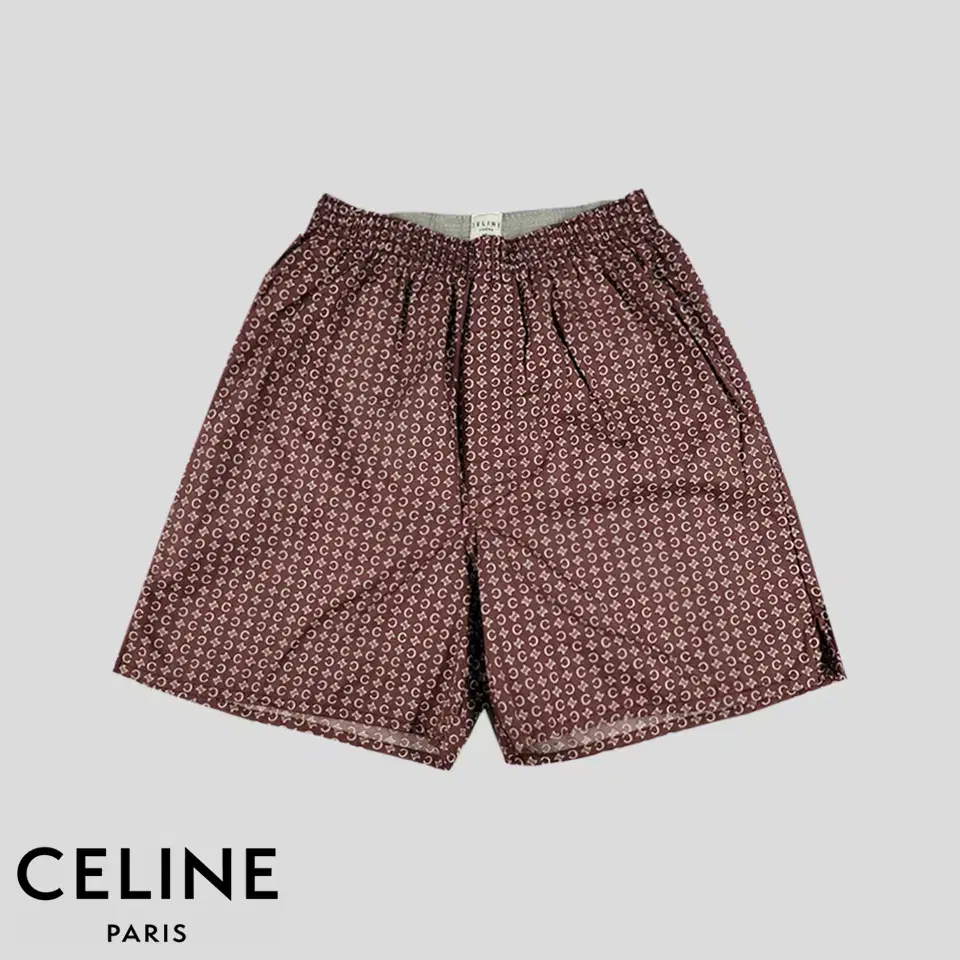 Seline seline Homme JP Burgundy C Logo Traopé Macadam Pattern Cotton100