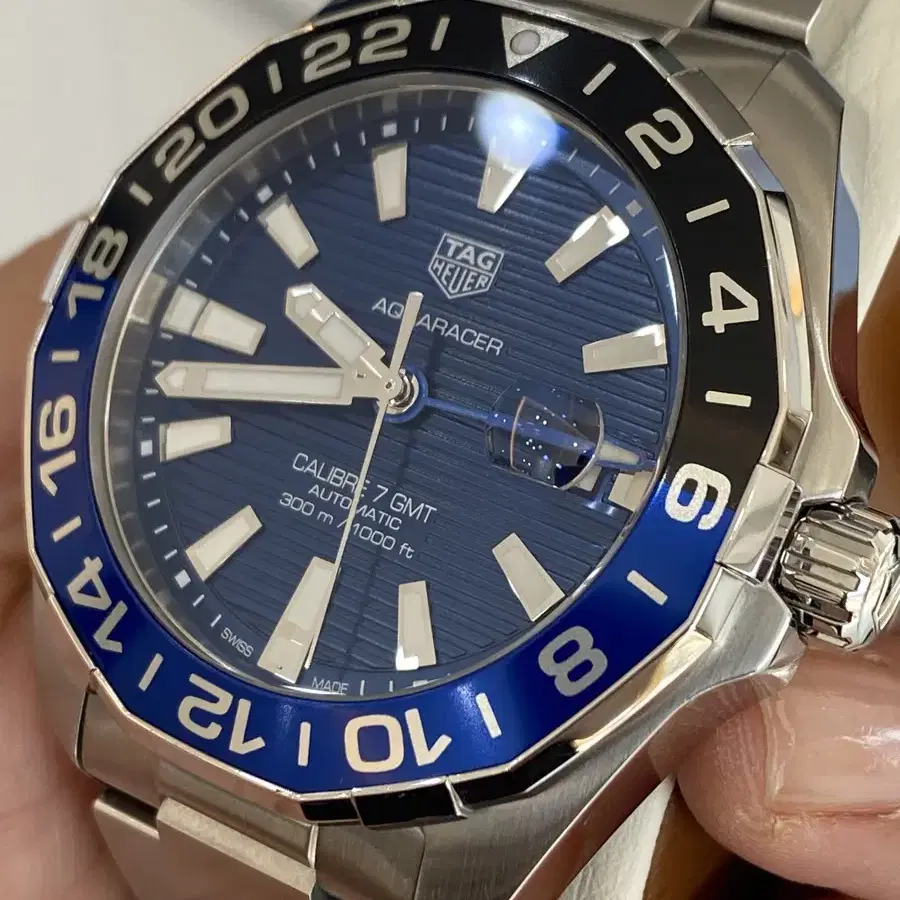 태그호이어 아쿠아레이서 300 gmt 43mm