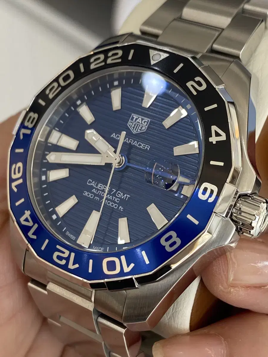 태그호이어 아쿠아레이서 300 gmt 43mm