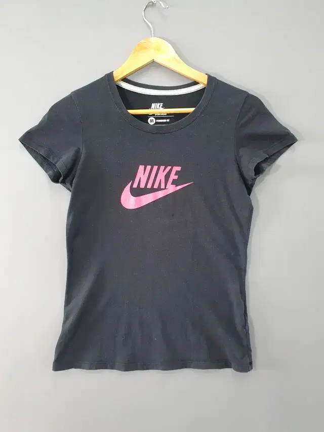 NIKE 나이키 여성 면 반팔 티셔츠 블랙(M)