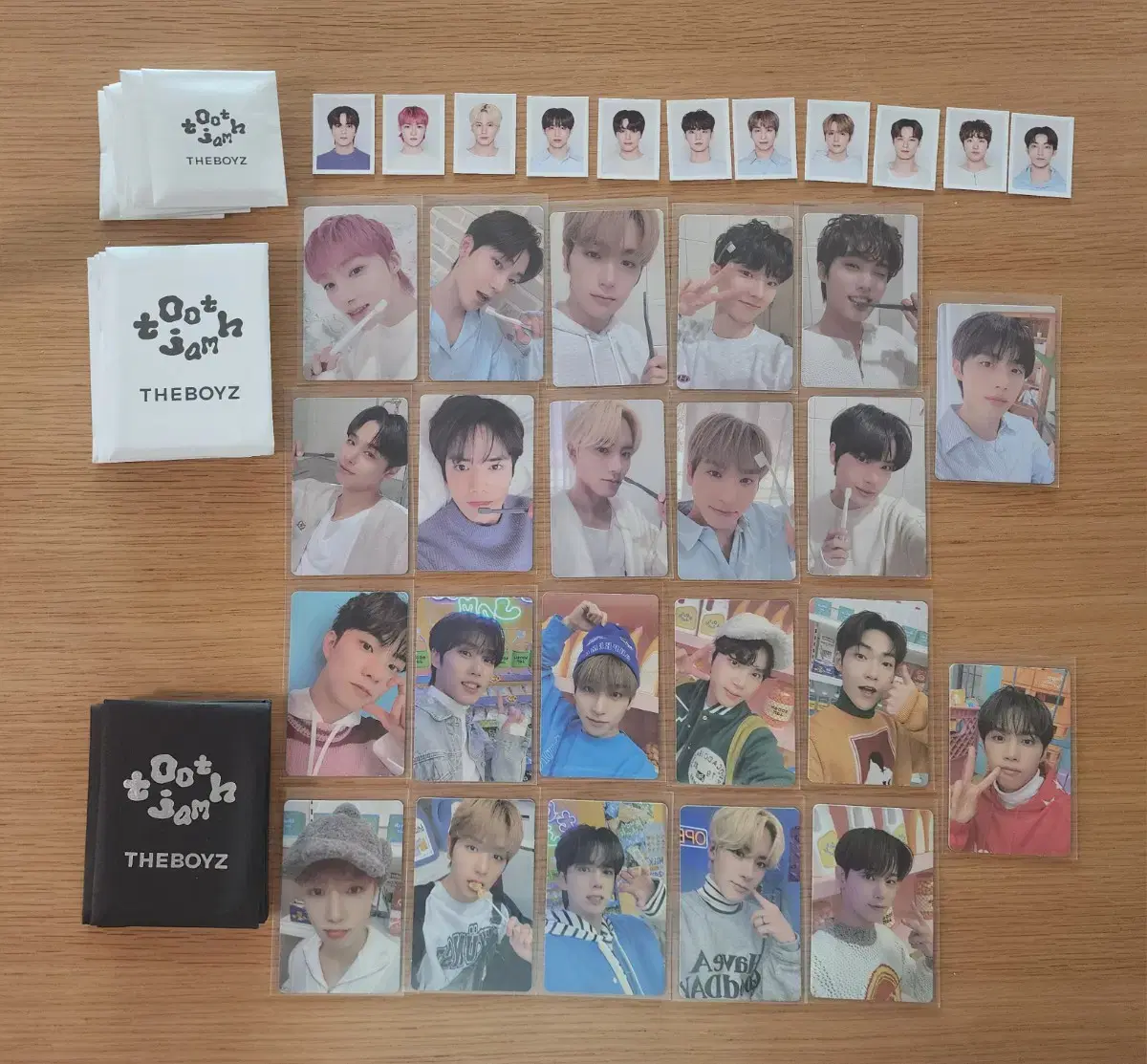 The Boyz Toothjam sealed wts certificates and photo kards