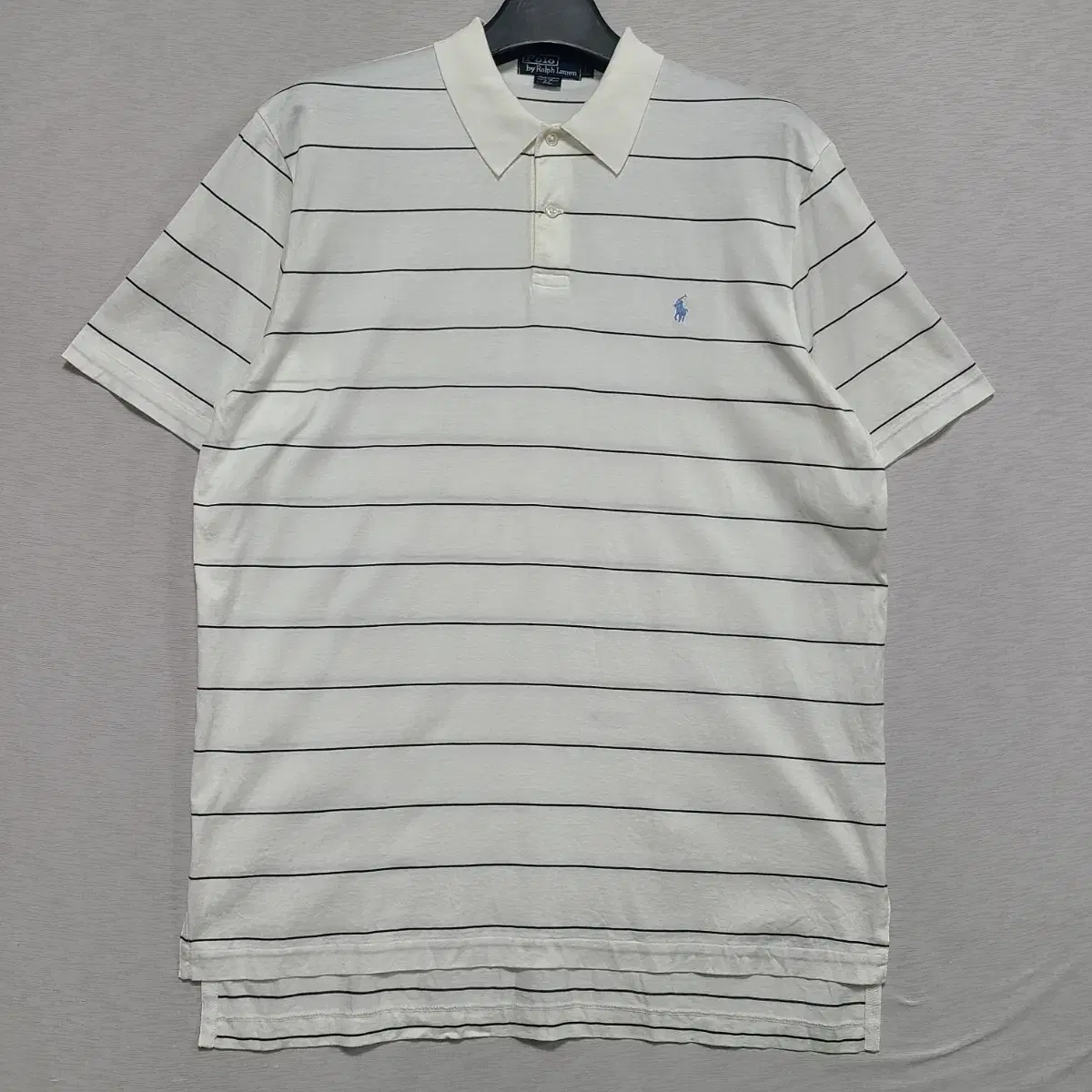 ㅡPolo Sufi Mako Cotton Stripe Short Sleeve Karati Men105-Slim110 ㅡ0712