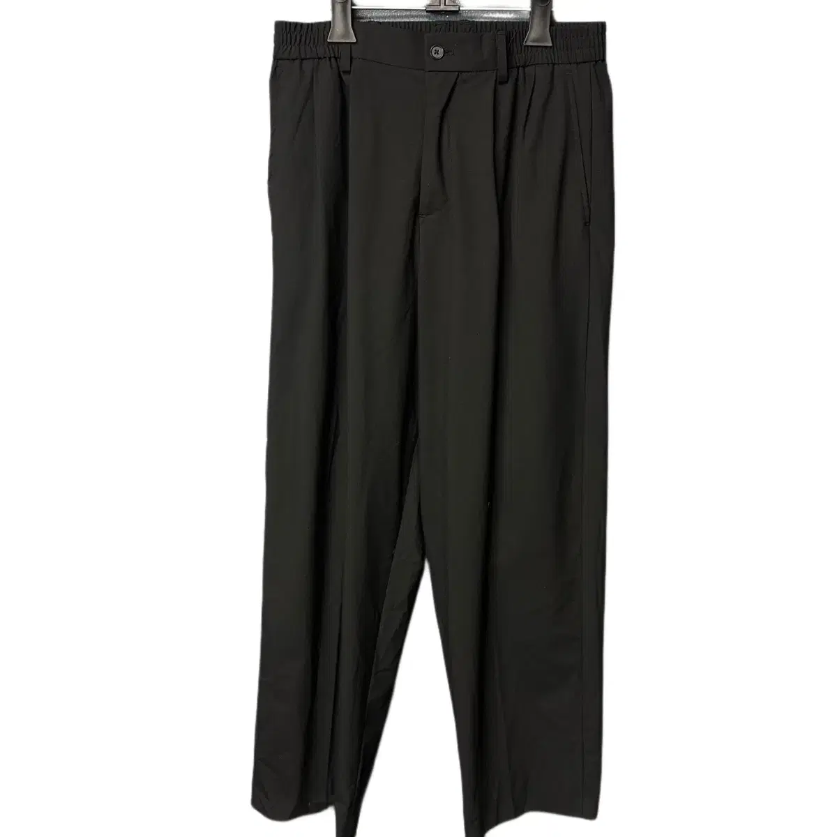 30 Zara Black Banded Wide-leg Slacks Pants