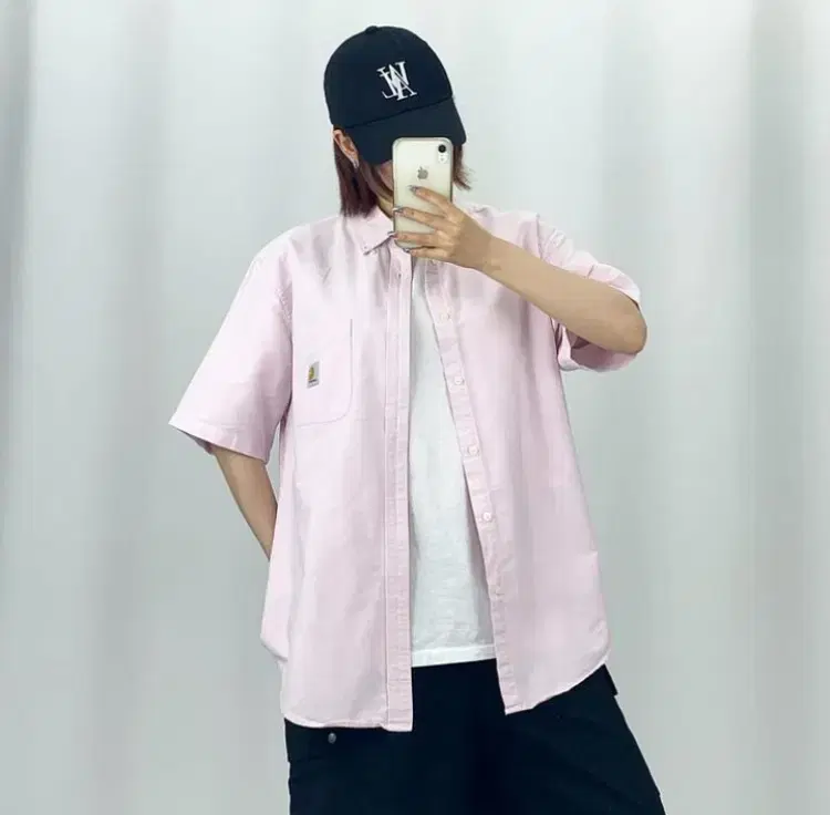 [XL]Calheart Pink Short Sleeve Shirt CH5487