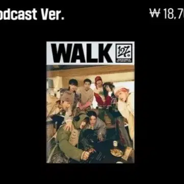 NCT127 WALK 엔시티127 미개봉앨범 워크 팟캐스트 포스터 현물