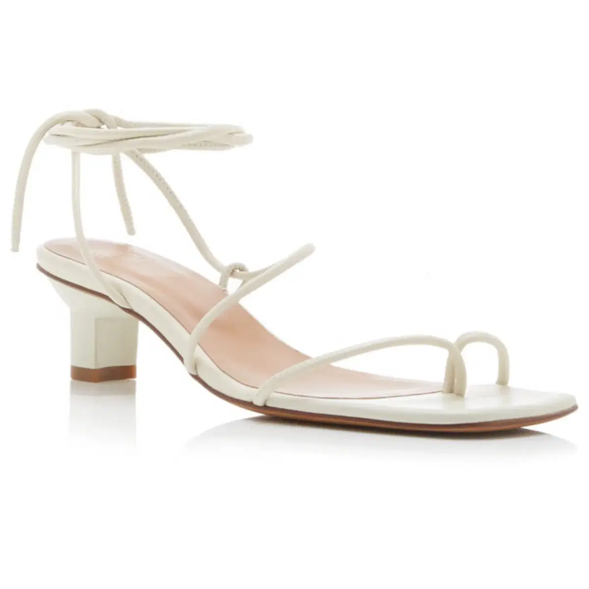 LOQ roma leather sandals, it36, 아이보리