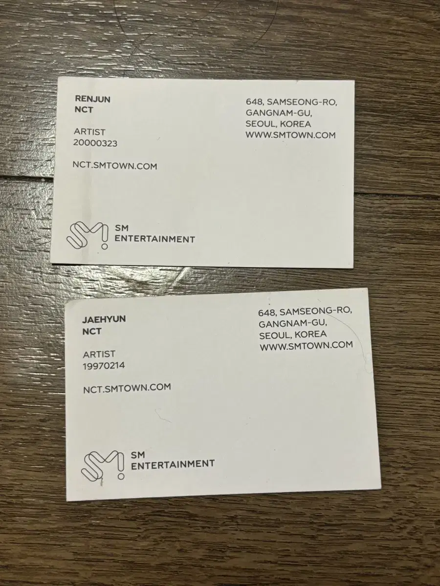 NCT nct jaehyun renjun Business Card