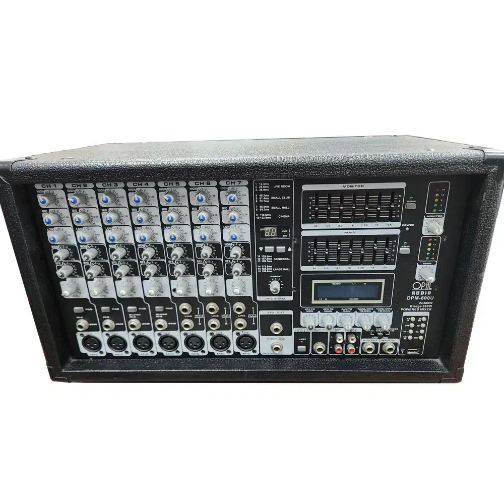 도안파비스 DPM-600U 파워드믹서 7MIC USB 정격 600W