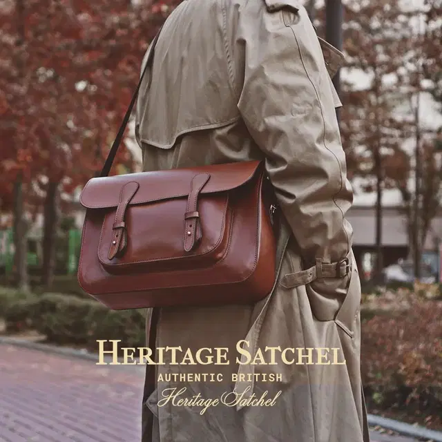 헤리티지 사첼 백 가방 브릭 M사이즈 HERITAGE SATCHEL