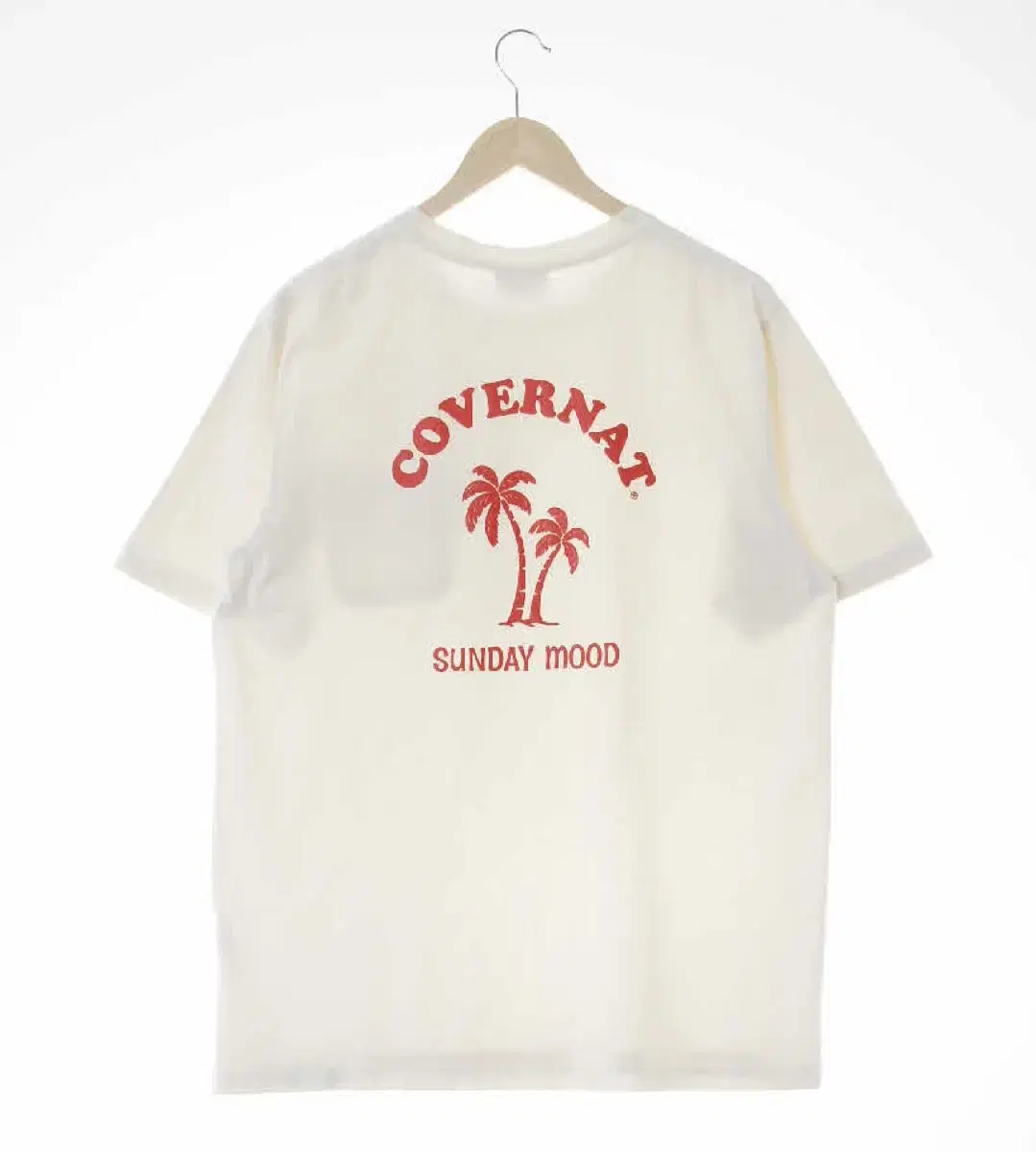 Covernat Summer Red Lettering Short Sleeve T-Shirt XL