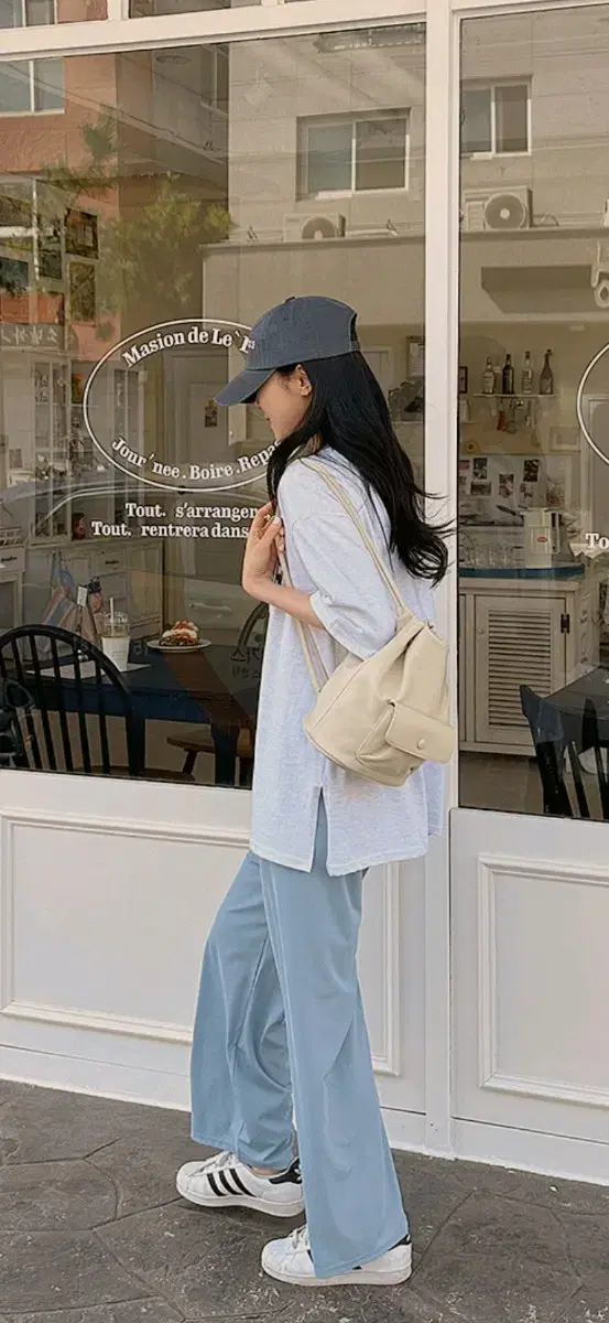 피에로 밴딩 와이드 팬츠 롱소라 32~34 빅사이즈