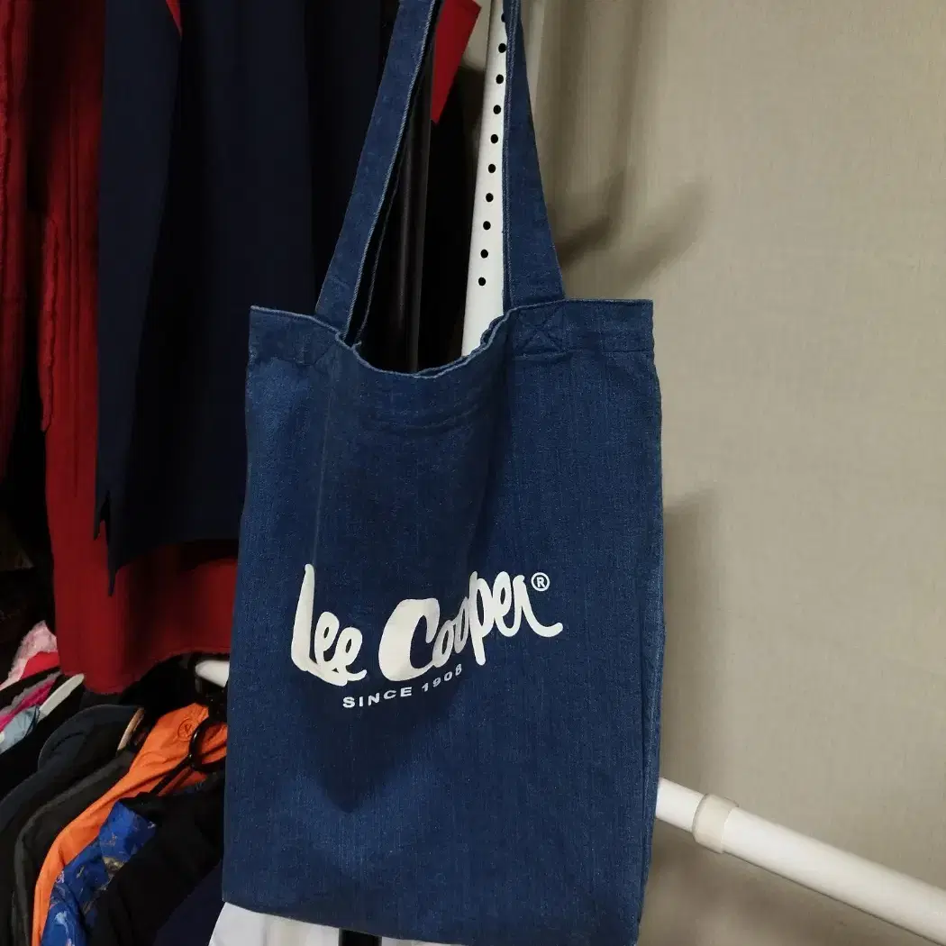 LEECOOPER 데님 에코백