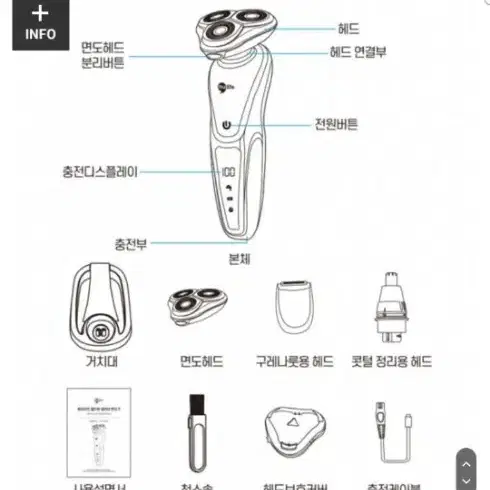 휴라이프 올인원 쉐이브 면도기 새제품