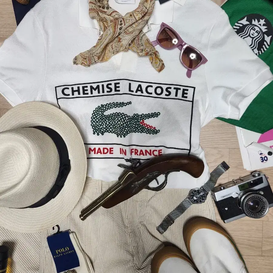 (새상품)(MADE IN FRANCE)LACOSTE 카라티 피케 반팔