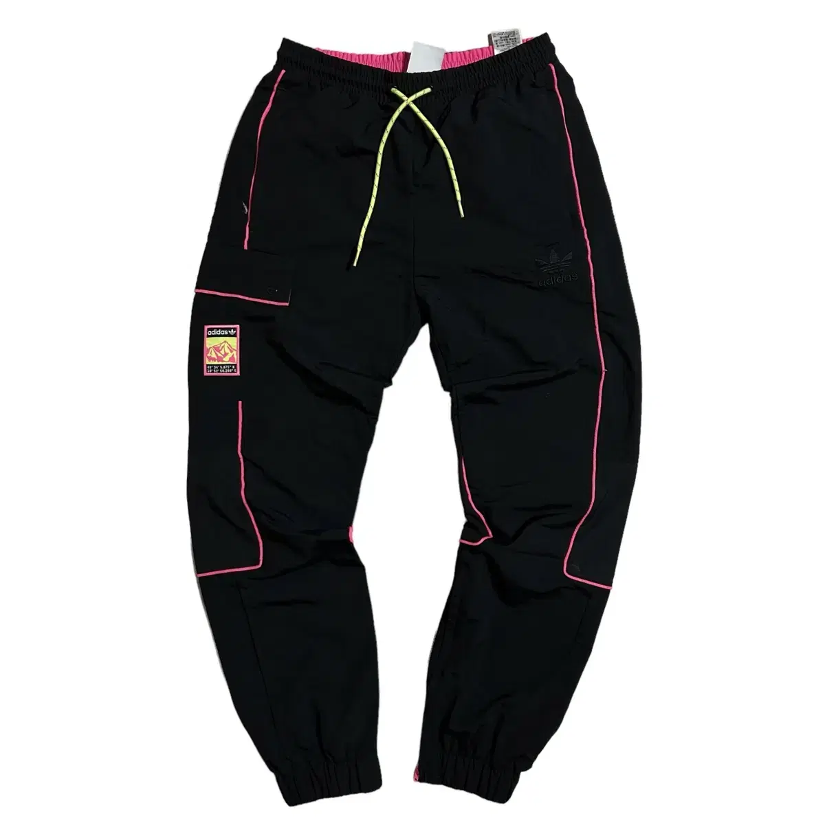 adidas Pink Piping Nylon Track Pants (S)