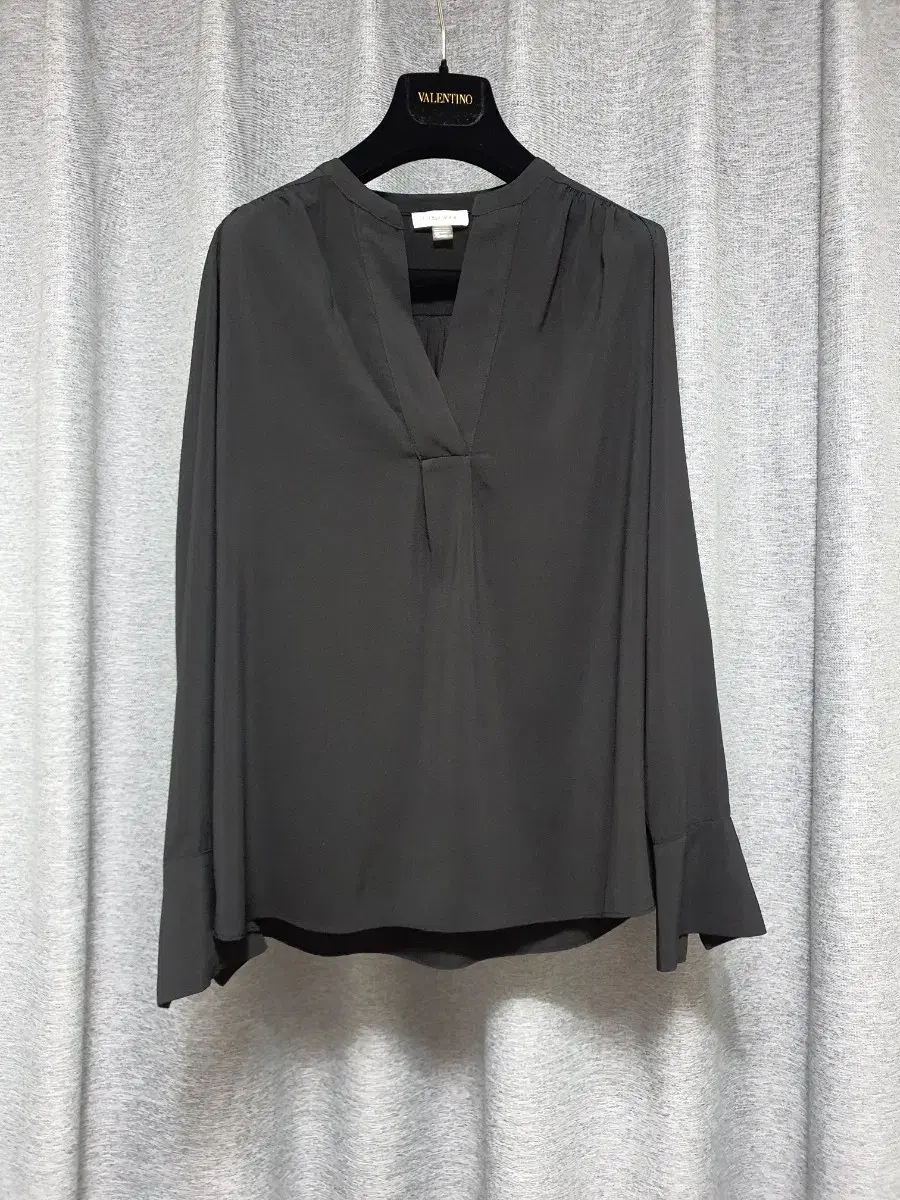 CABIN KLEIN Genuine material Soft and luxurious long-sleeved blouse with sleeve point 4 55-66