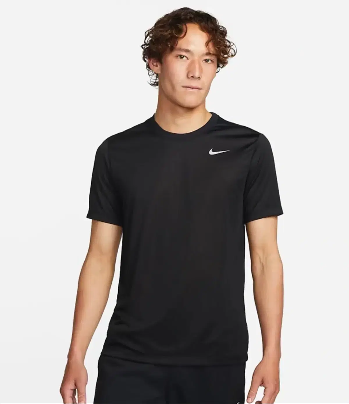 (NEW) Nike DryFit Men's Fitness T-Shirt L/X (Black, White)