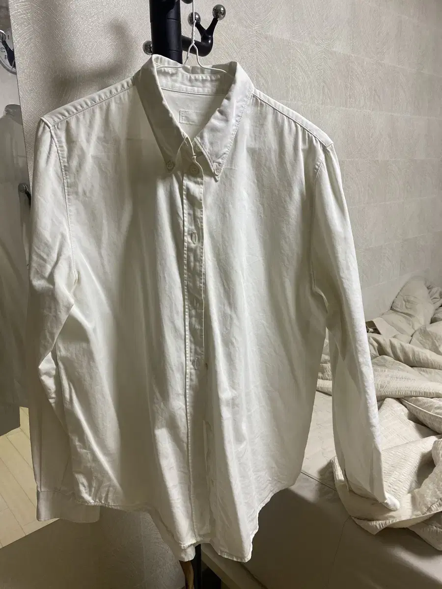 (46) 98 Helmut Lang White Oxford Button-down Shirt