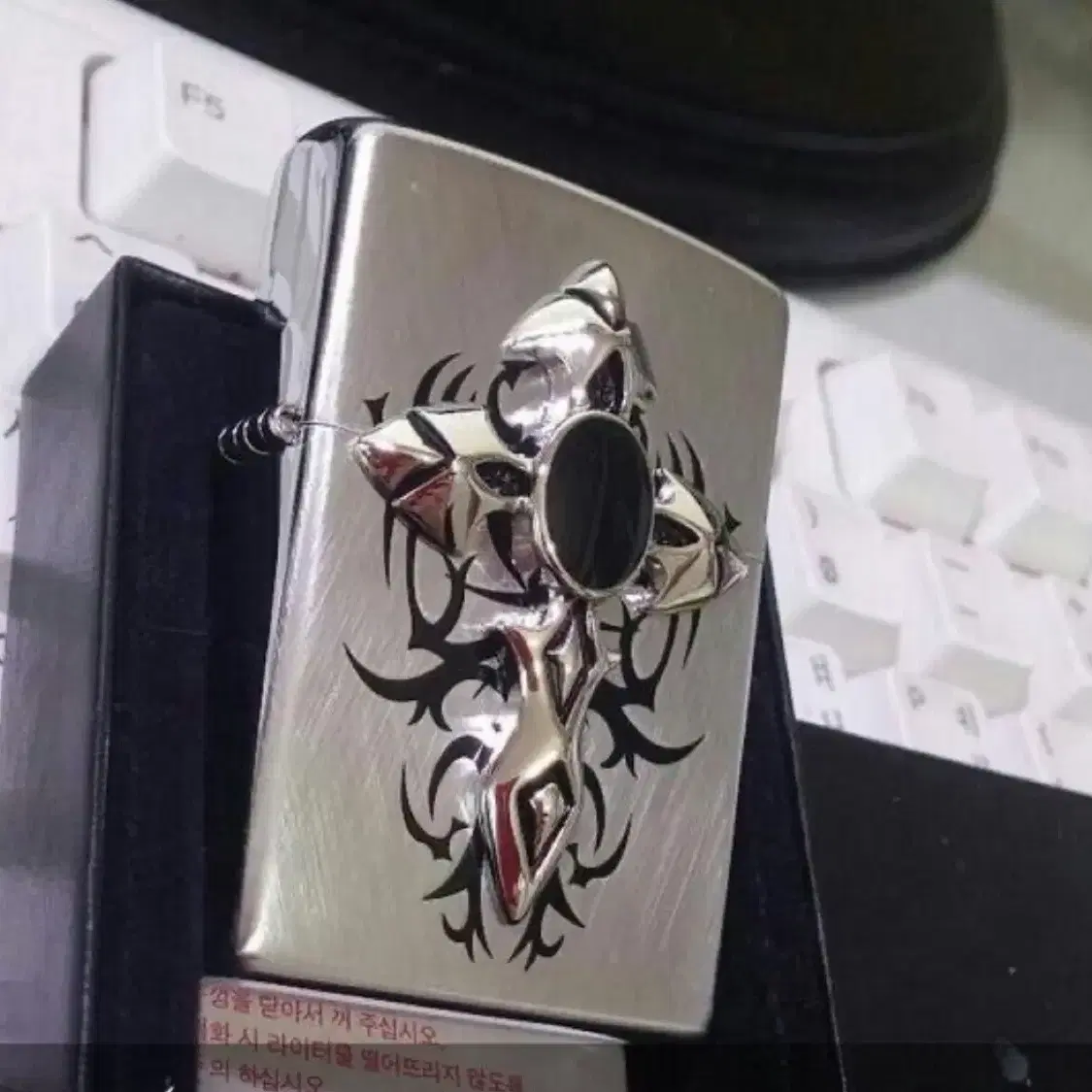 zippo tribal cross Em2 지포라이터