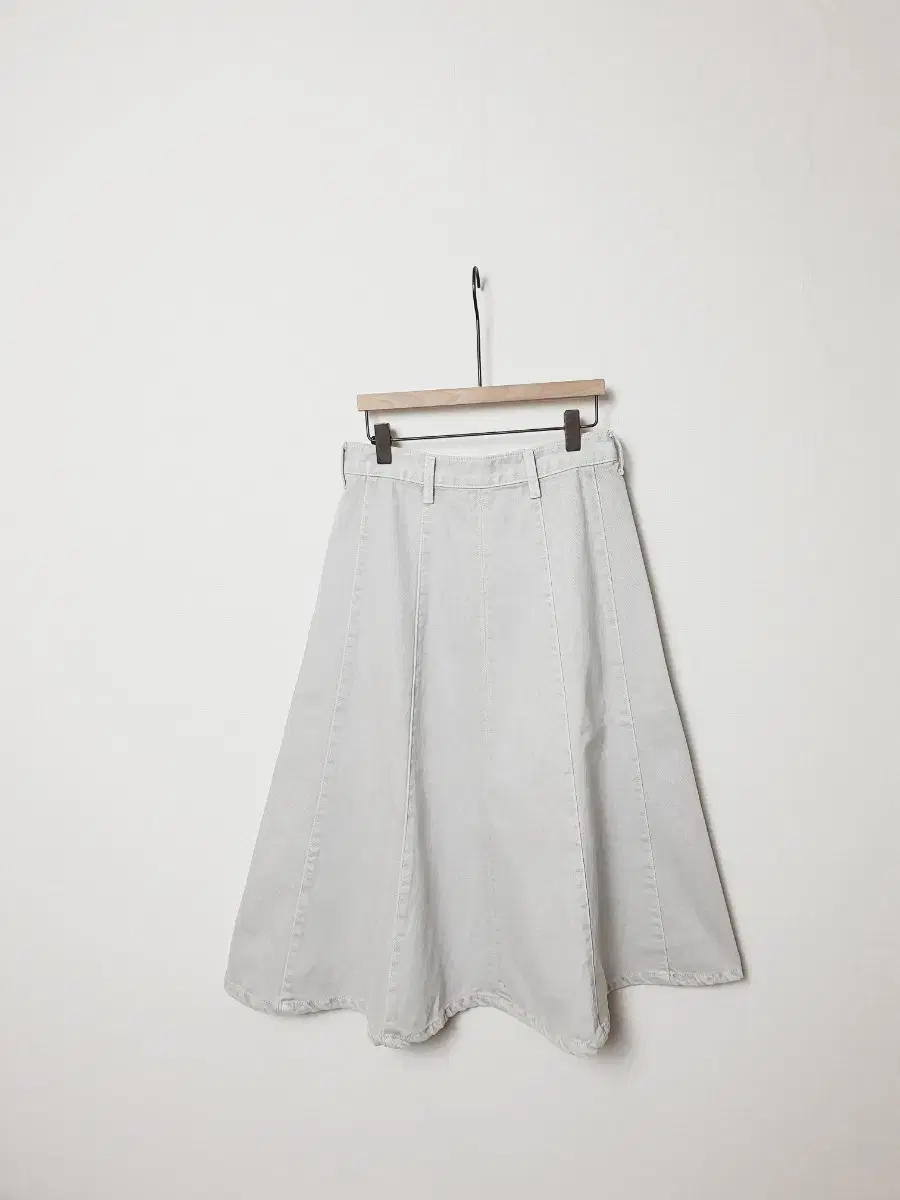 (New) Dying Flare Denim Skirt m