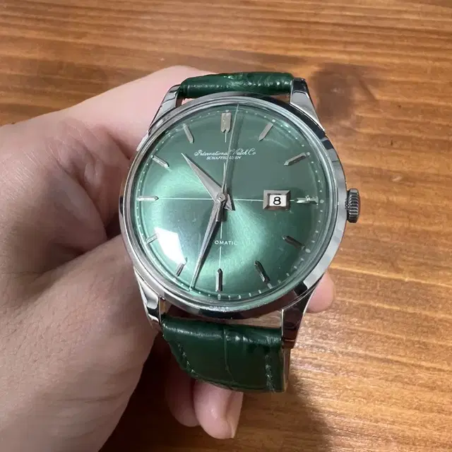 iwc 빈티지 36mm 그린 오토매틱