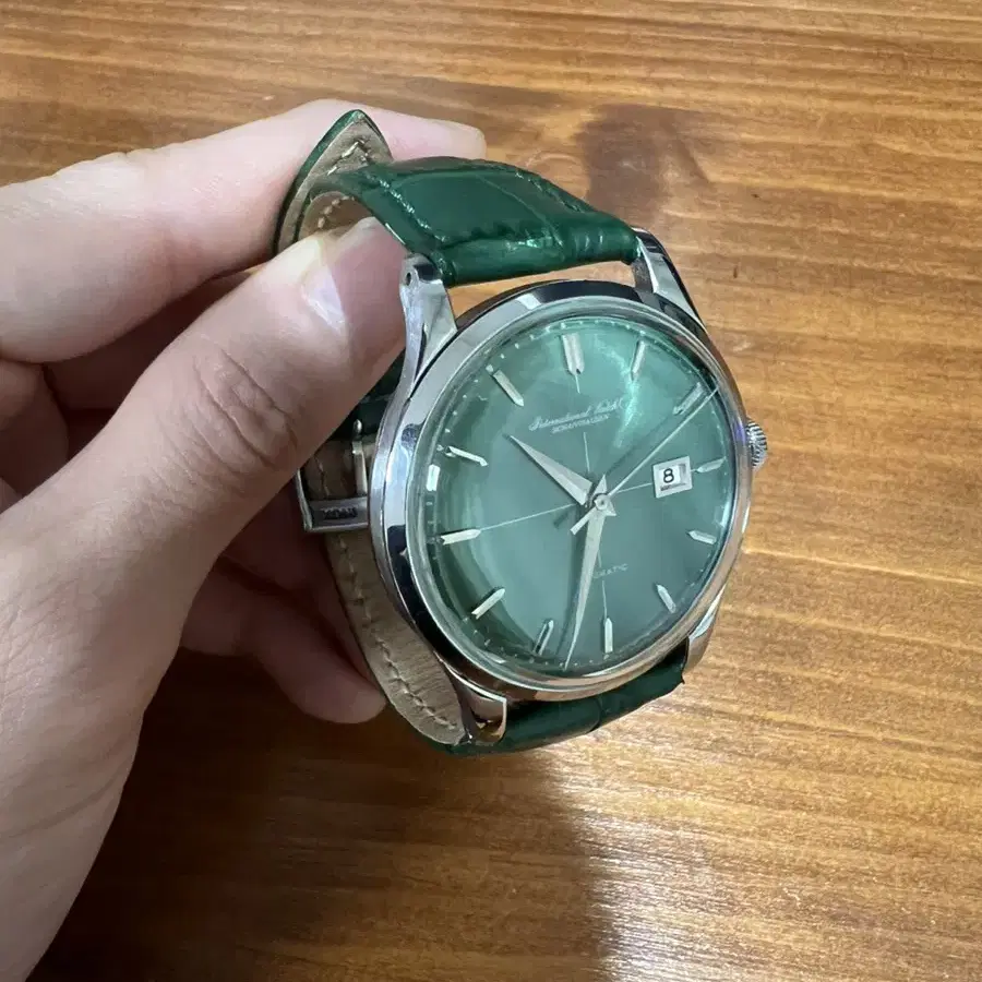 iwc 빈티지 36mm 그린 오토매틱