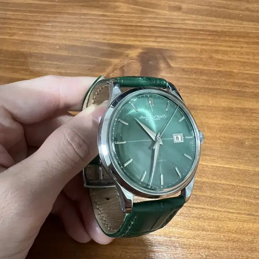 iwc 빈티지 36mm 그린 오토매틱