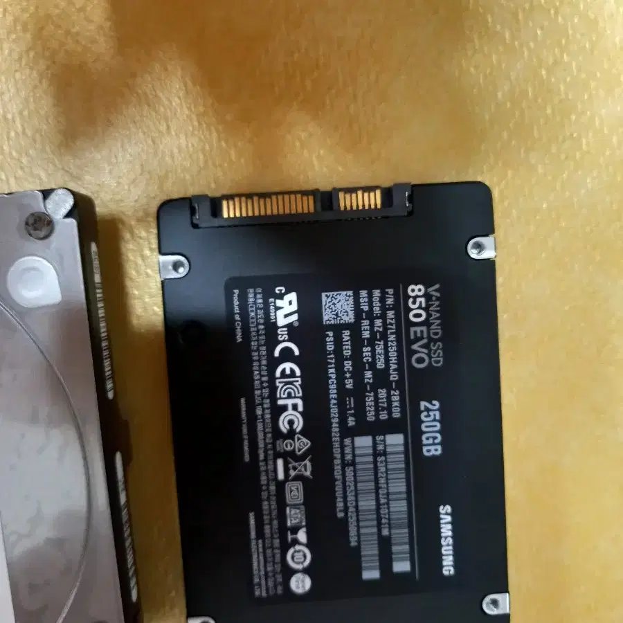 삼성 에보 850 250g hdd 500g 싸게 넘겨요