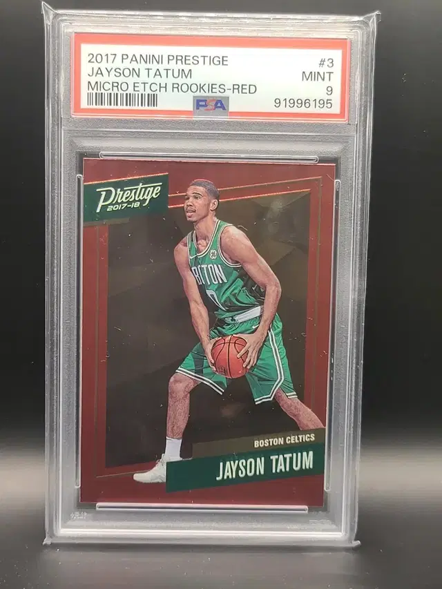 제이슨 테이텀(Jayson Tatum) 루키 PSA9 등급카드